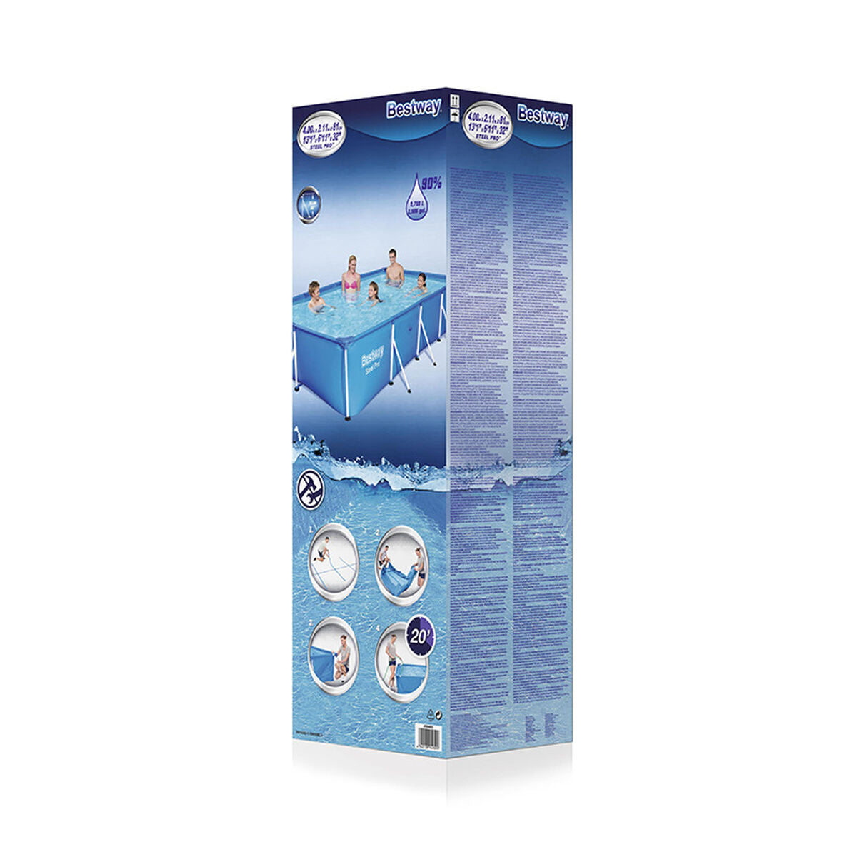 Bestway Zwembad Hard 400X211X81 Cm Tuin 56405