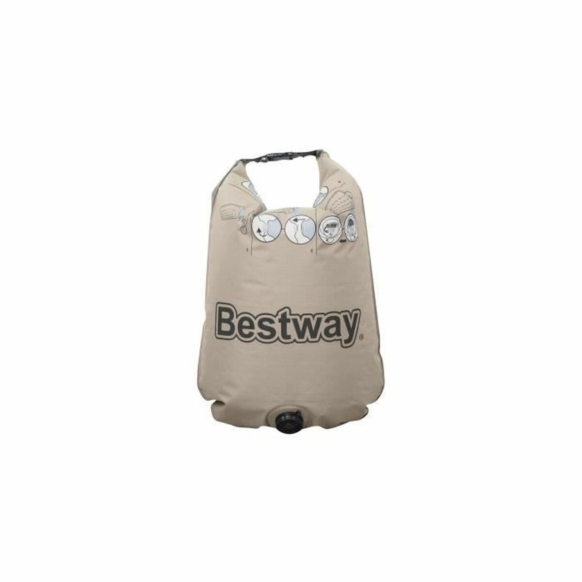 Bestway Dubbel Matras Roll & Relax 203X183X22 Cm Opblaasbaar En Camping 67703