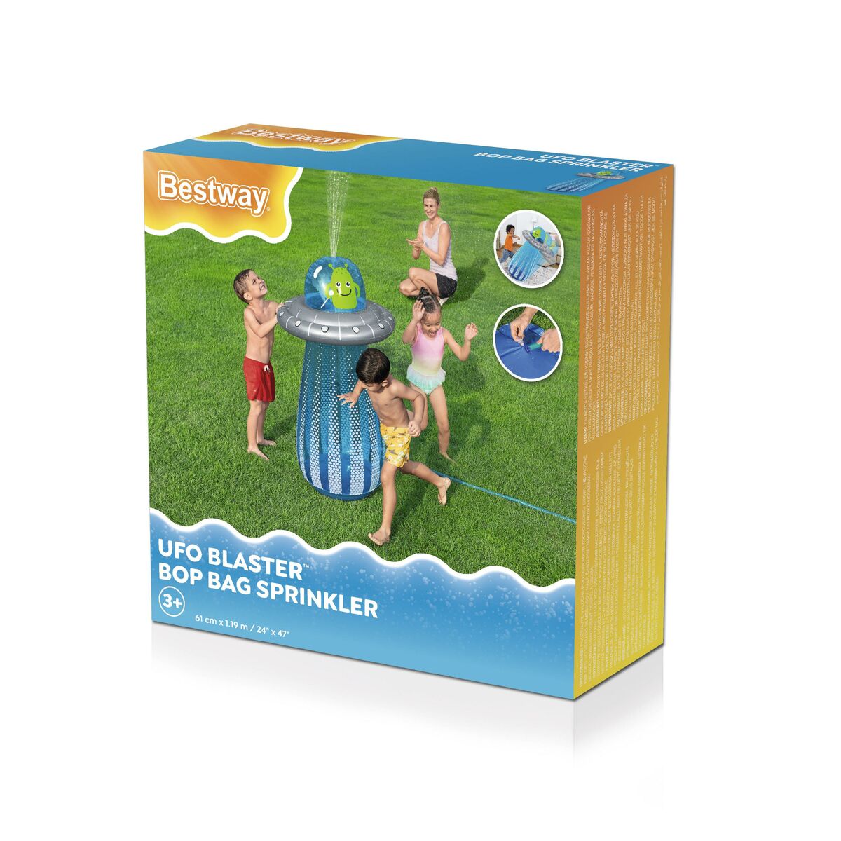 Bestway Sprinkler/Punching Opblaasbaar Ufo 61X119 Cm +3 Jaar Tuin 52731