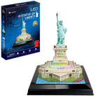 Cubic Fun 3D Puzzle Statue Of Liberty + LED Lighting 37 Pieces