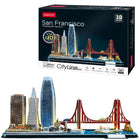 Cubic Fun 3D Puzzle City Line San Francisco + LED Lighting 90 Pieces