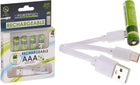 Oplaadbare AAA batterijen USB 400mAh 4 stuks