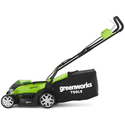 Greenworks Grasmaaier Met 2X40 V 2 Ah Accu G40Lm35 2501907Uc