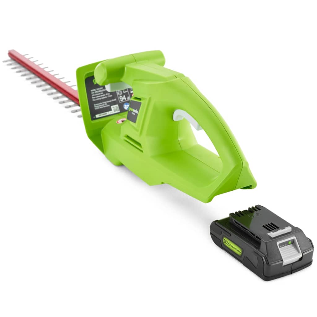 Greenworks Heggenschaarset Met 24 V 2 Ah Accu G24Ht54 2201207Ua
