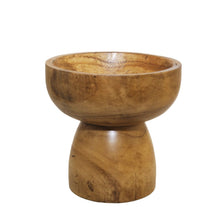 Houten decoratieve schaal 23.5x23.5x24.5 cm