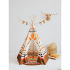 Native Vibe Teepee and Mat Set For Fantasy Playroom