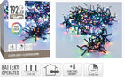 Clusterverlichting 192 LED multicolor 1.4m batterij
