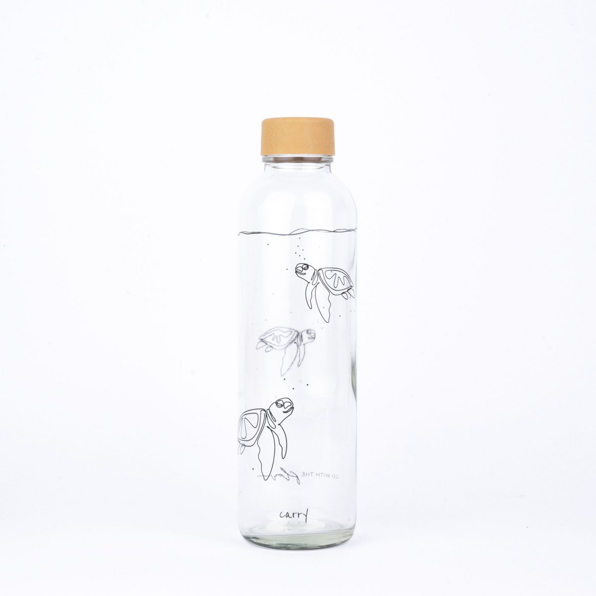 GO WITH THE FLOW 0,7 l Glasflasche