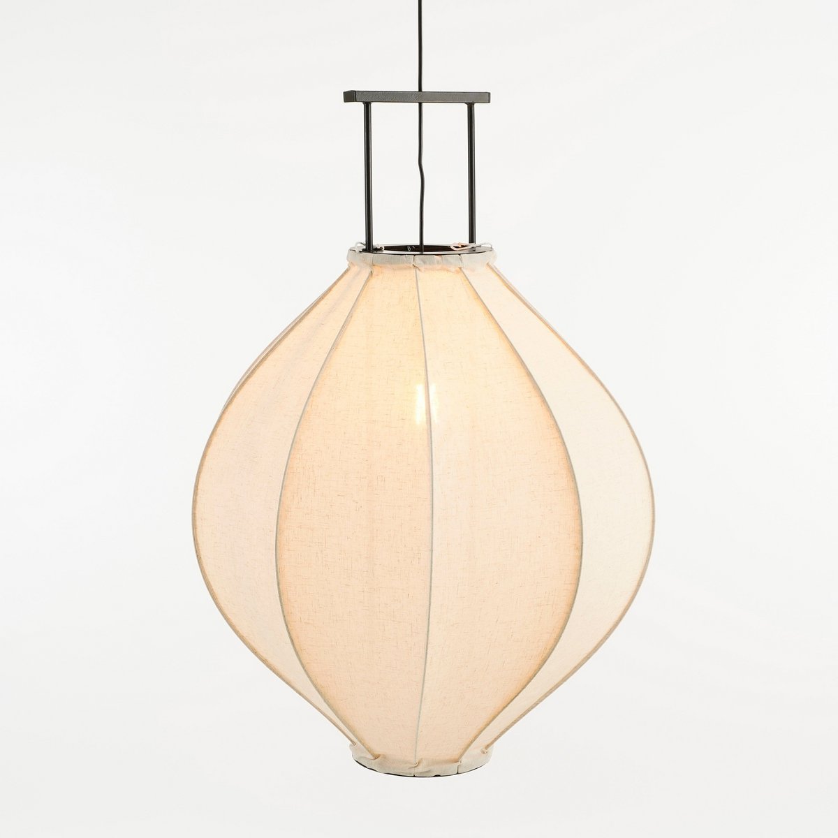 Hanglamp Pego 70 cm linnen gebroken wit