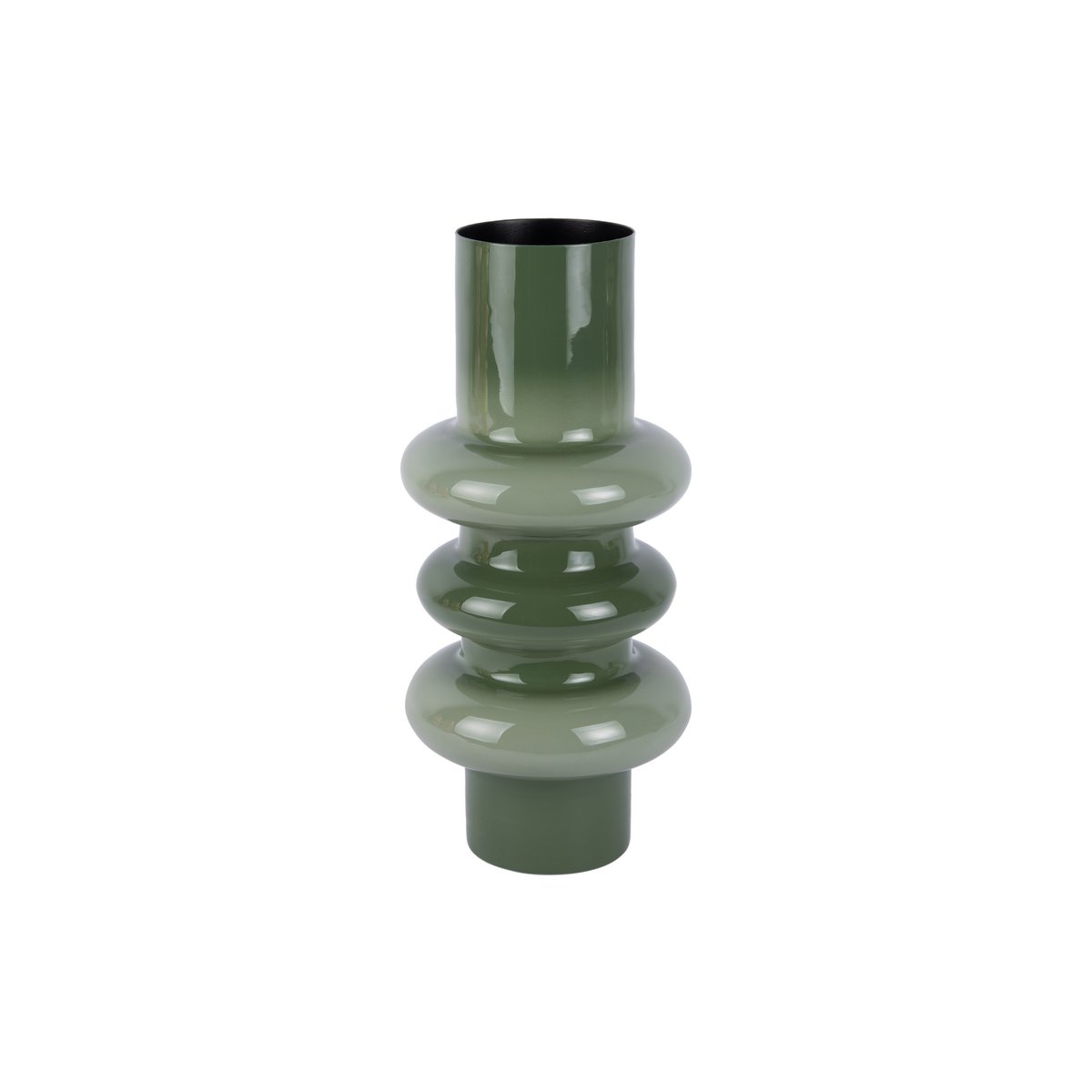 Vaas 37 cm ijzer groen