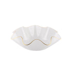 Acrylic Fruit Bowl with Gold Rim 40 cm Elegant Presentation