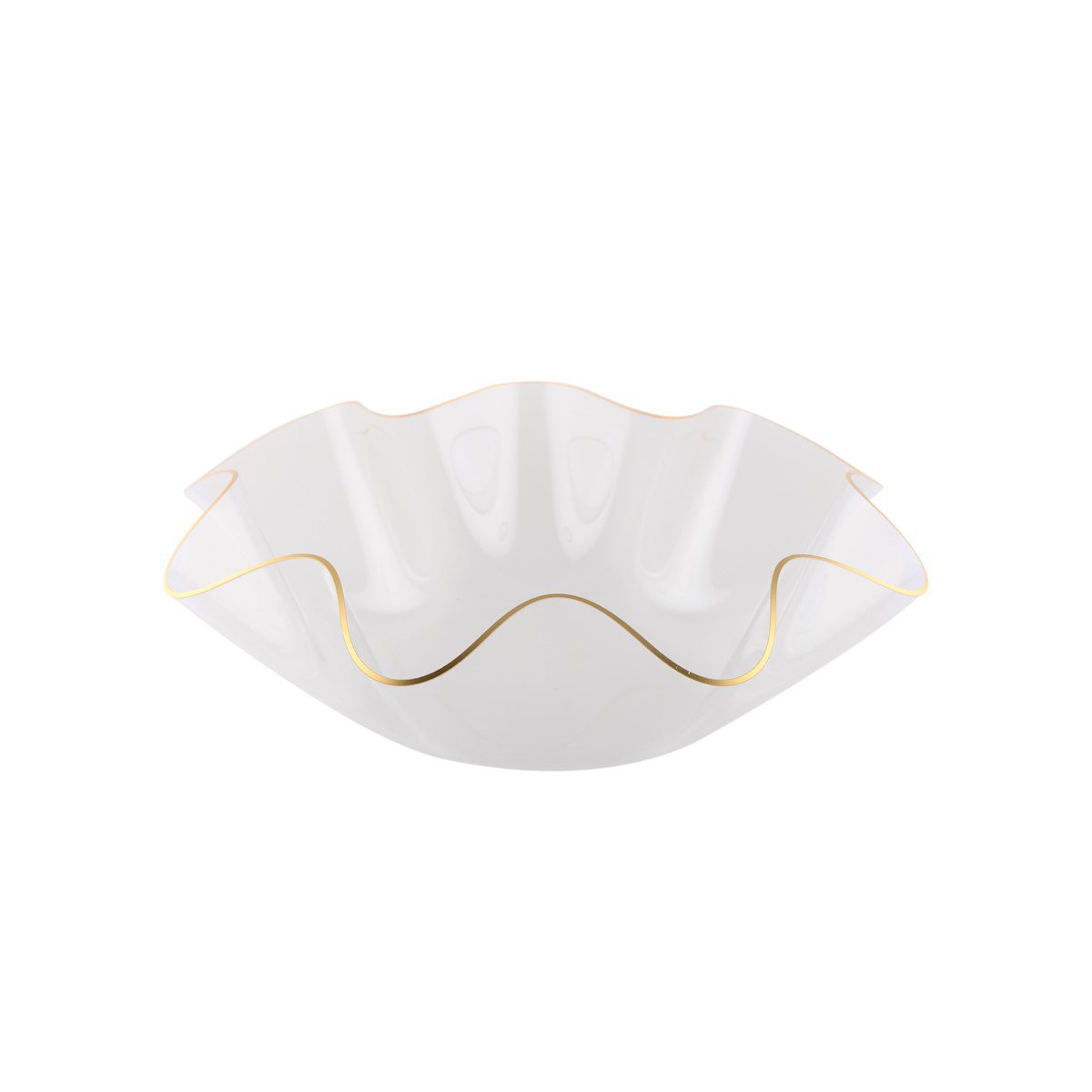 Fruitschaal acryl 40 cm gouden rand