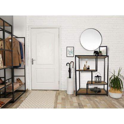 Staande Boekenplank Scheidingswand Liverpool Metalen Zwart