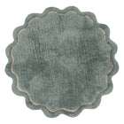 Sweet April Aqua washable cotton rug