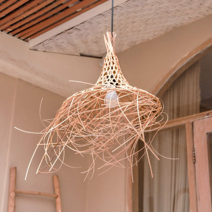Bamboe Lampenkap Met Kwastjes Natuurlijke Hanglamp GILI