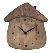 Tafelklok 18x5x19 cm hout bruin