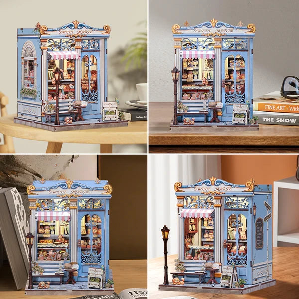 3D DIY huisje 16x15x21 cm hout