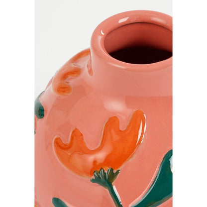 Vaas 20 cm keramiek roze