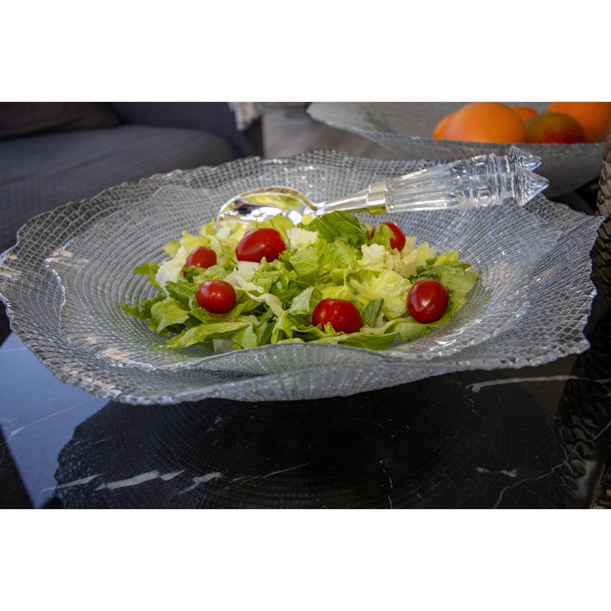 Glasschaal 42 cm transparant