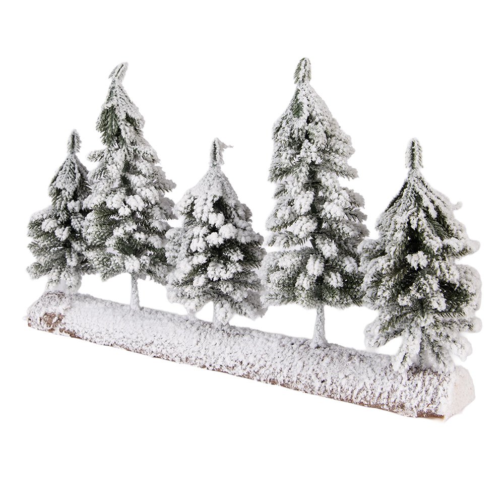 Mini Kunstkerstboom 40x8x25 cm Groen Hout