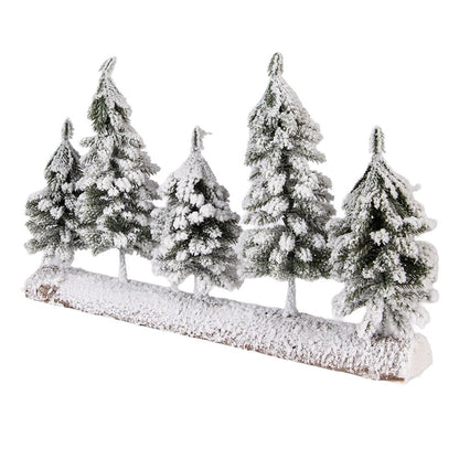 Mini Kunstkerstboom 40x8x25 cm Groen Hout