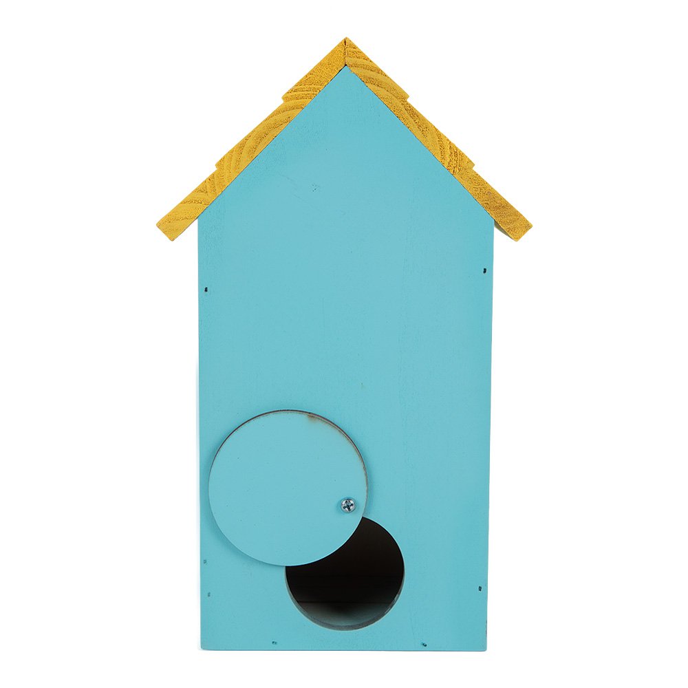 Birdhouse 15x10x22 cm Blue Wood