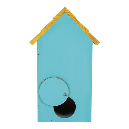 Birdhouse 15x10x22 cm Blue Wood