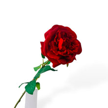 Kunstbloem roos 65 cm rood