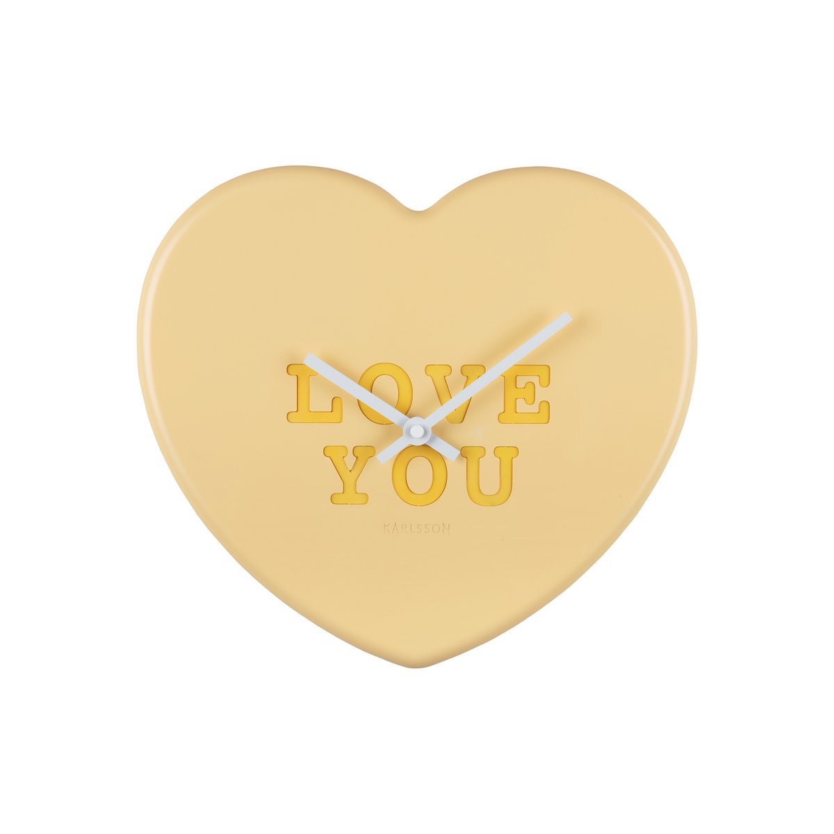 Wandklok hart snoep polystyreen pastel