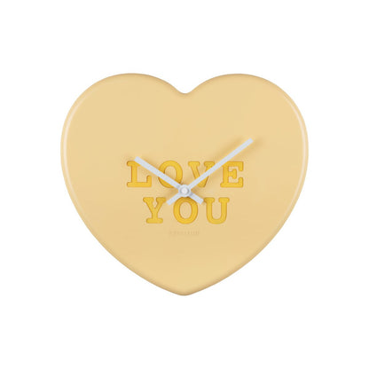 Wandklok hart snoep polystyreen pastel