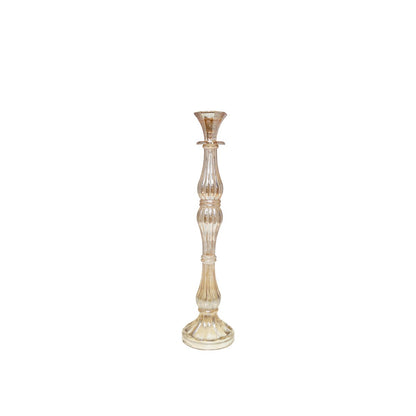 Kandelaar amber glas 41 cm