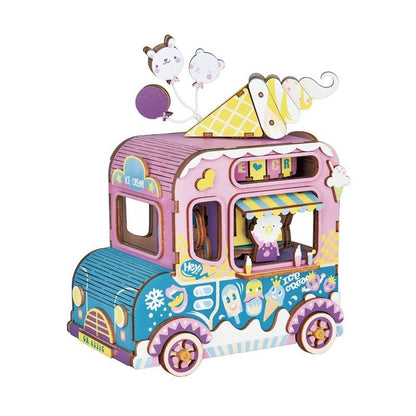 Muziekdoos Hout Diy 3D Puzzel AMD61 14x9x16 Cm Pakket