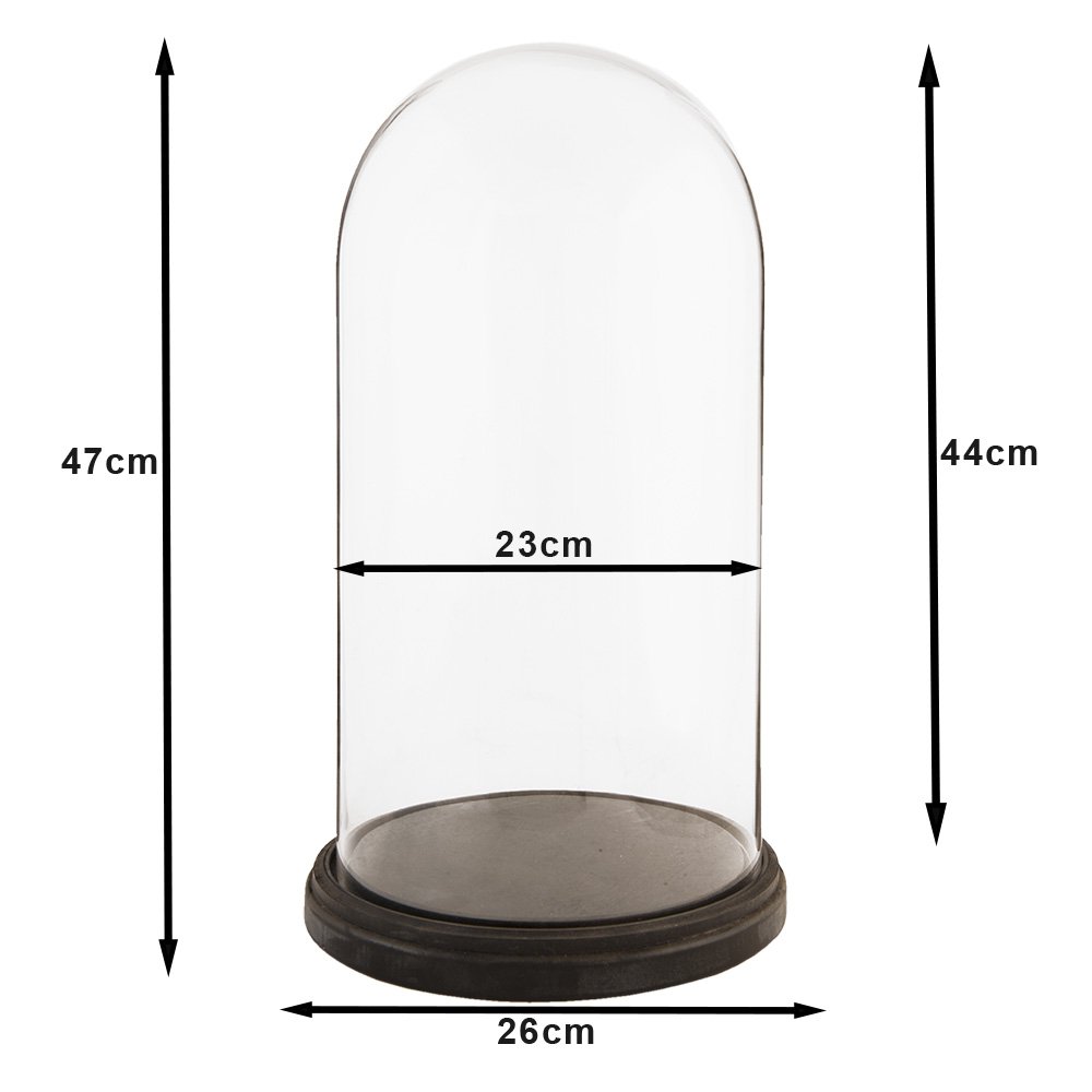 Stolp 26x47 cm hout glas