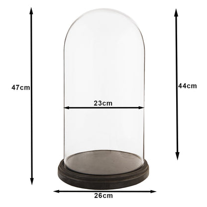 Stolp 26x47 cm hout glas