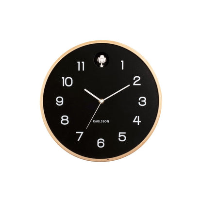 Wandklok 32 cm hout