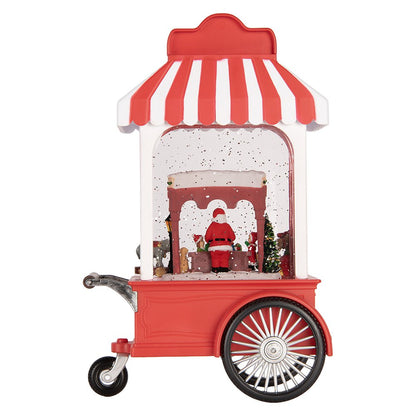 Muziekdoos ijskar 16x9x27 cm rood kunststof