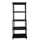 Boekenkast 80x40x210 cm hout zwart