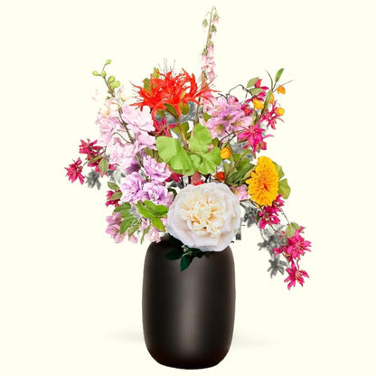 Kunstbloem roos 65 cm rood