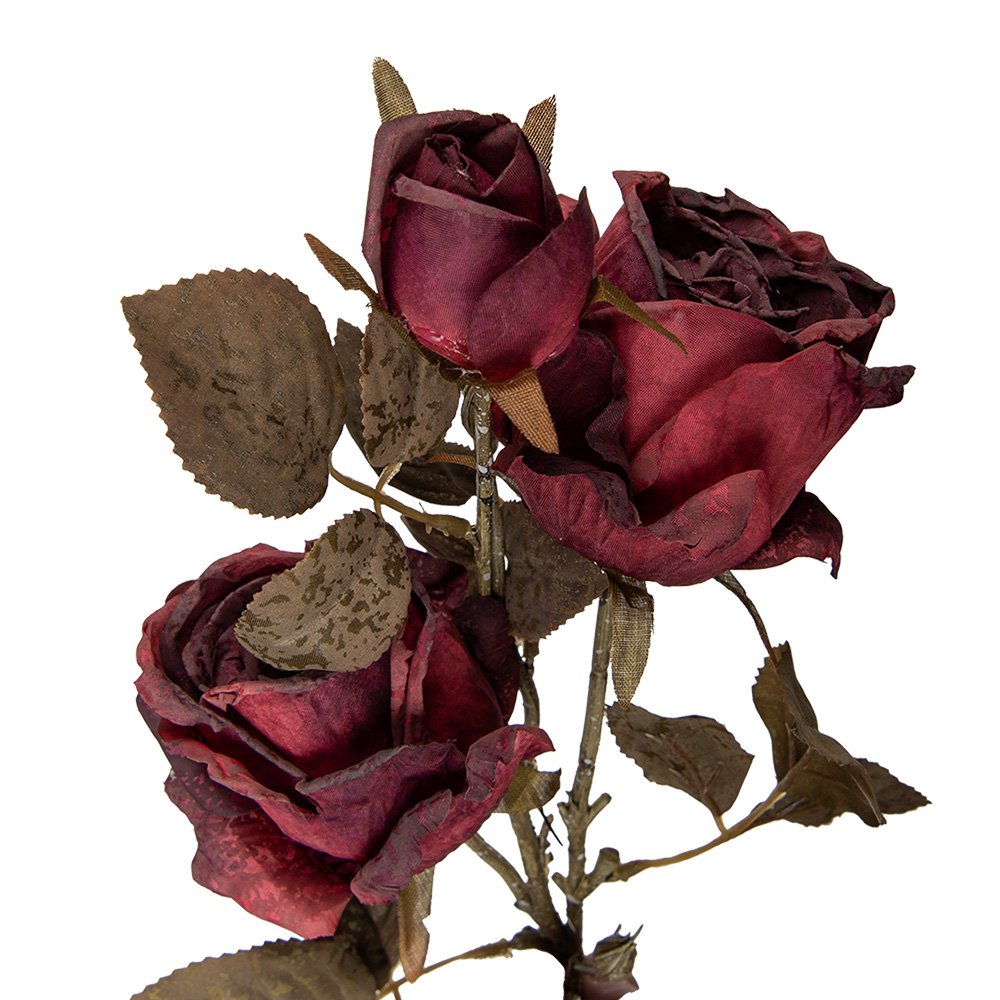 Kunstbloem Roos 70 cm Rood Kunststof