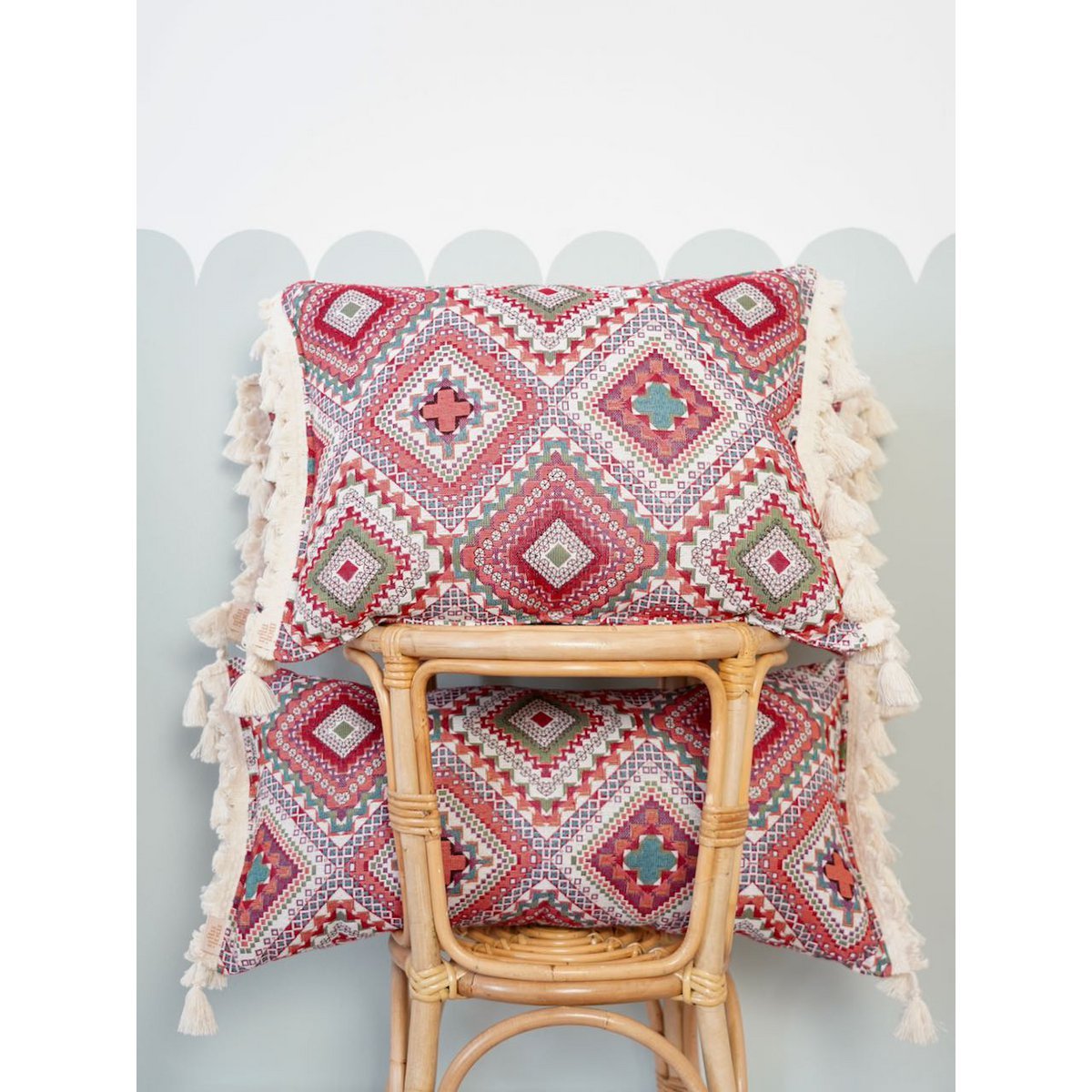 Decoratief kussen roze 40x50 cm
