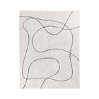 Tapijt 160x230 cm katoen abstract lijnontwerp meerkleurig