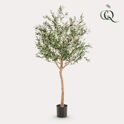 Kunst Olijfboom 180 cm groen zilver