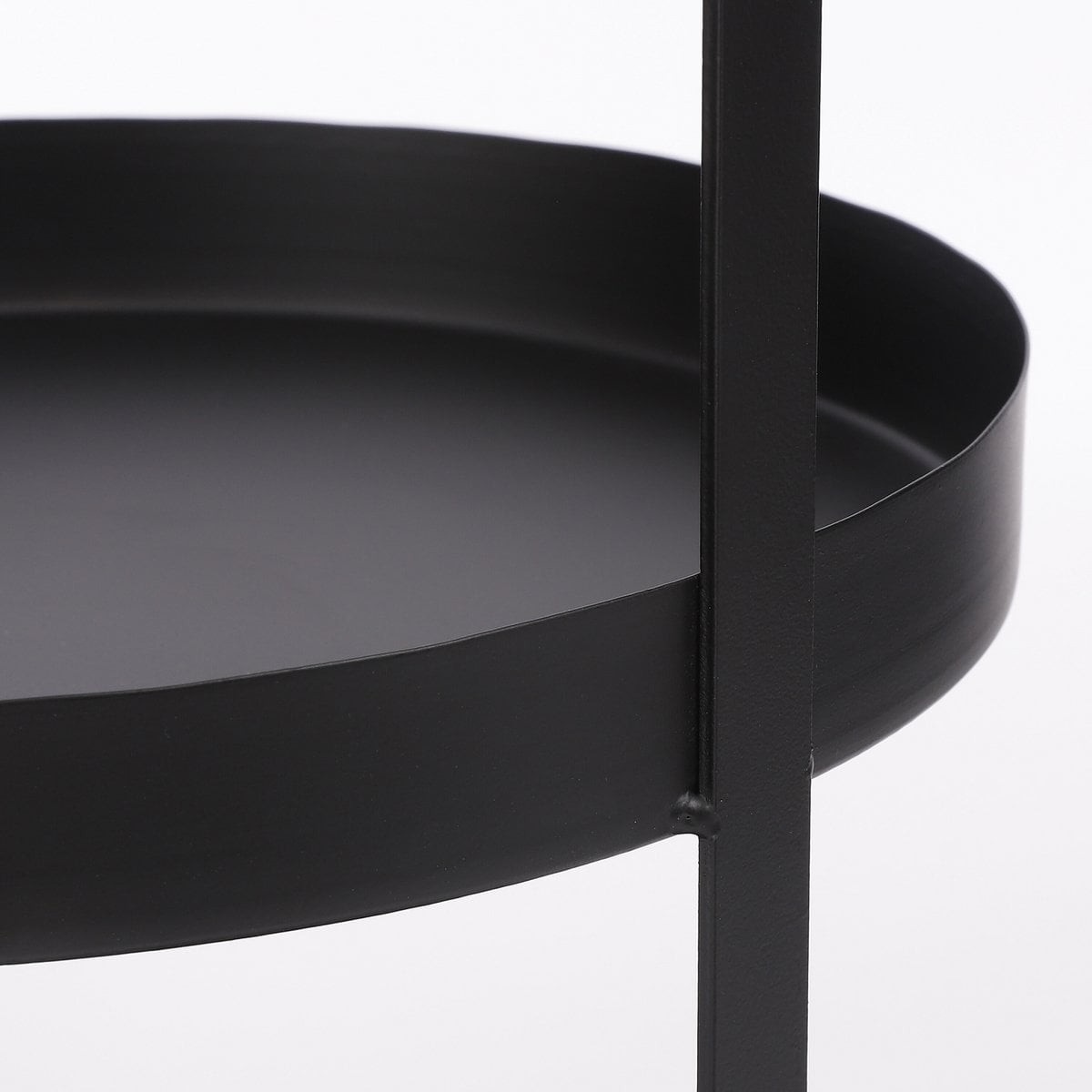 Etagère 25 cm diameter ijzer zwart