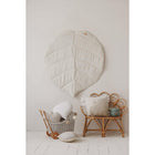 "White and grey" linen sheet mat