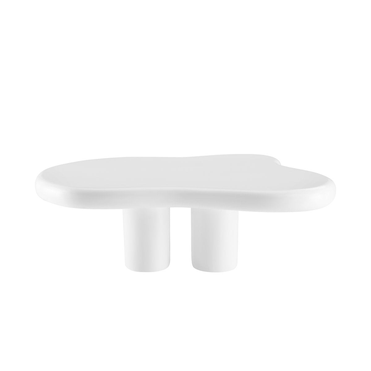 Coffee table 123x89 cm white