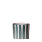 Ceramic decorative pot with stripe - Green - Ø6 cm