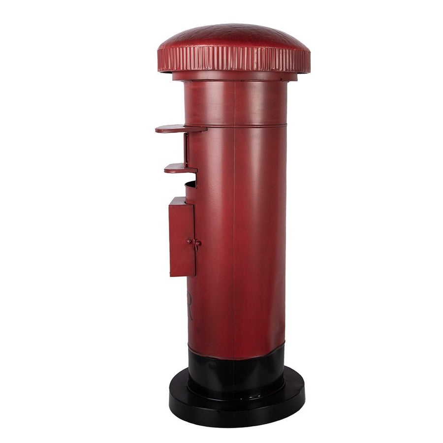 Brievenbus decoratie 36x86 cm rood metaal
