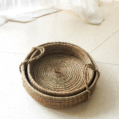 Dienblad rond zeegras 35 cm