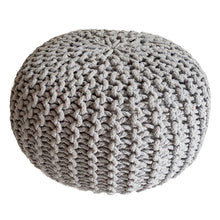 Knitted Stool Pouf Diameter 45 cm Height 30 cm Floor Cushion