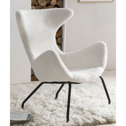 Fauteuil teddybont wit 77x62x95 cm